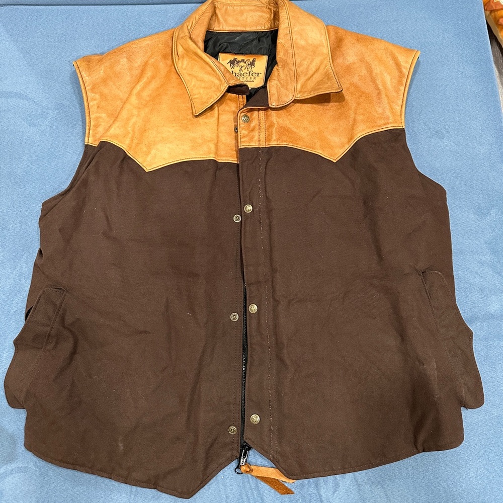Rancher Brown and Tan Men's Vest